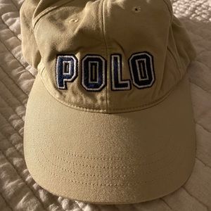 Vintage tan POLO hat 1990s